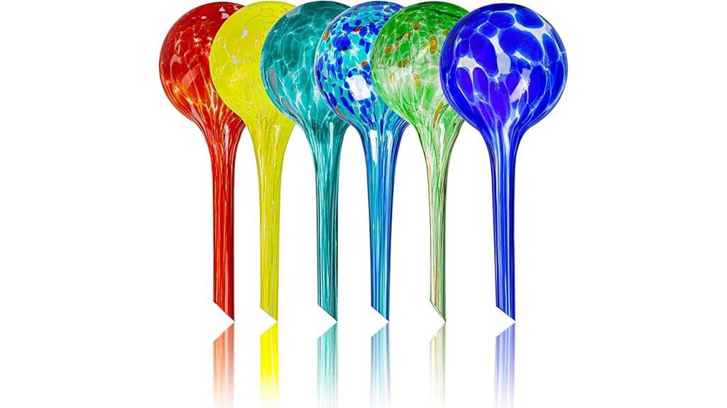 set of 6 indoor outdoor watering globes