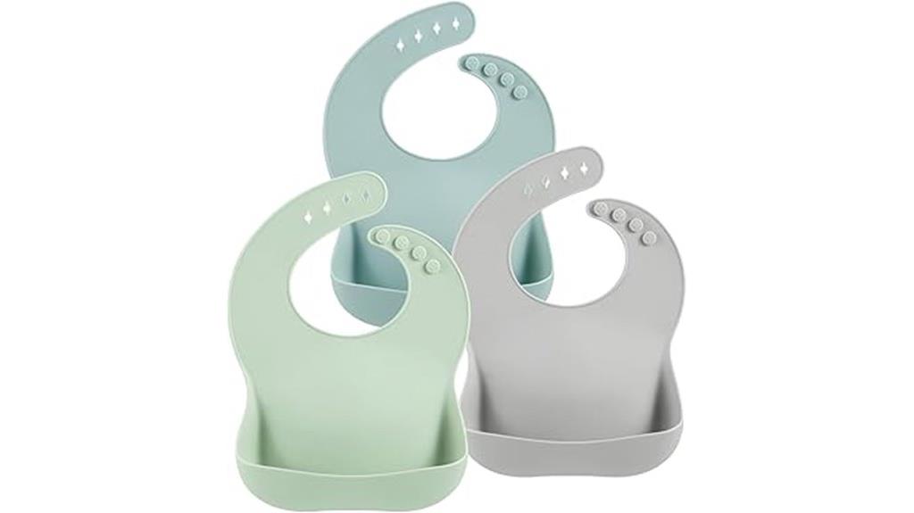 silicone baby bibs pack