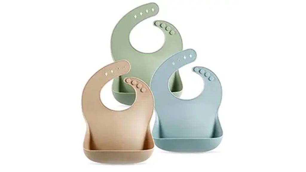 silicone unisex baby bibs