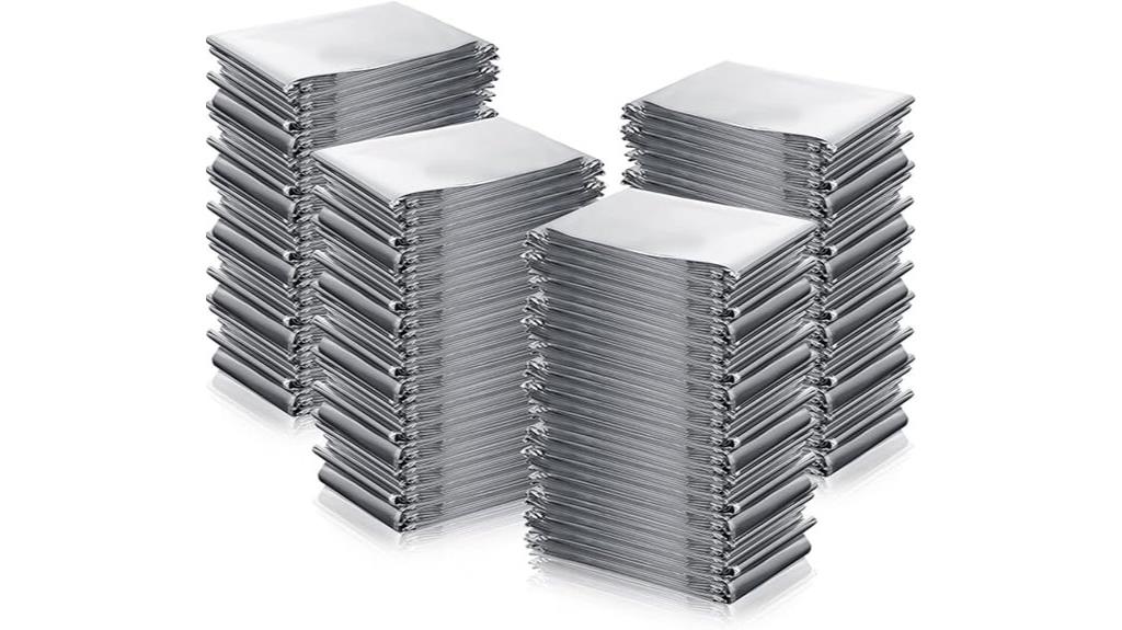 silver mylar emergency blankets