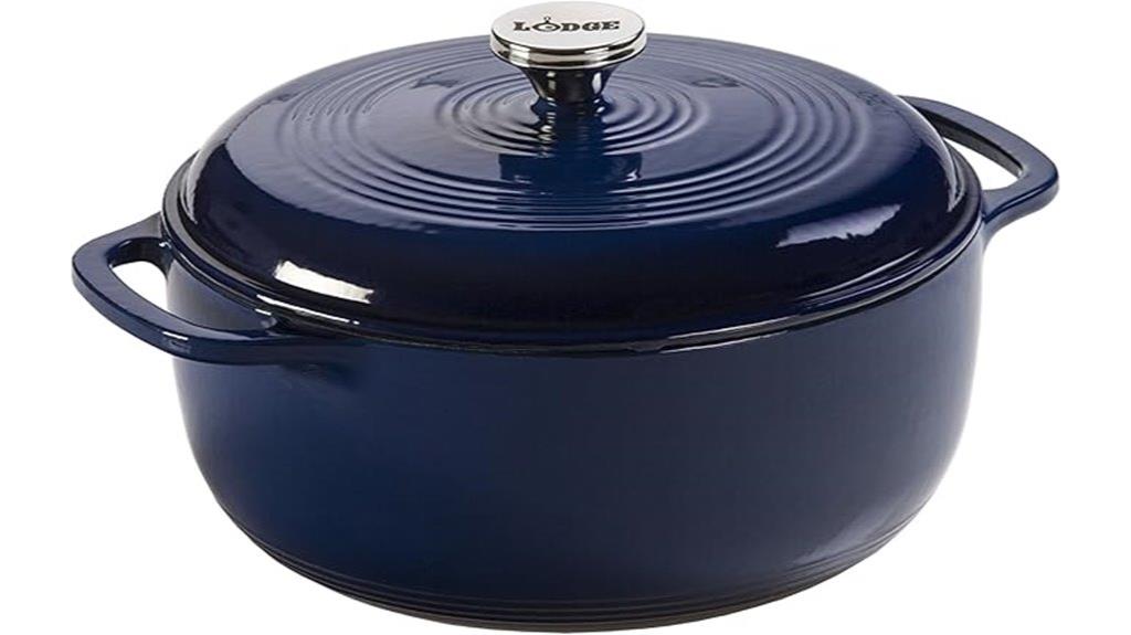 six quart enameled cast iron