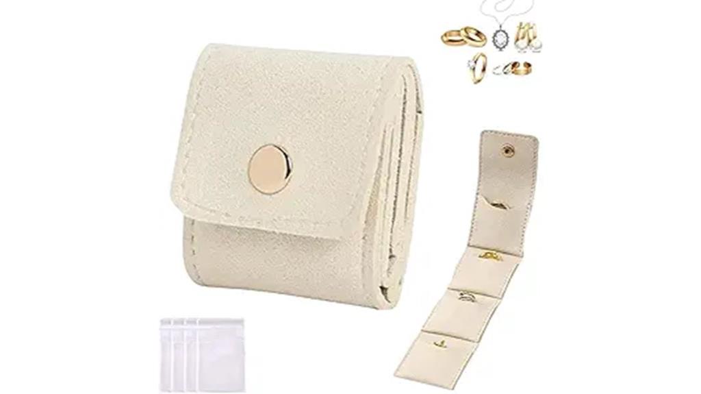 small buckled jewelry organizer