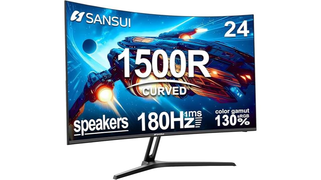 small curved gaming monitor