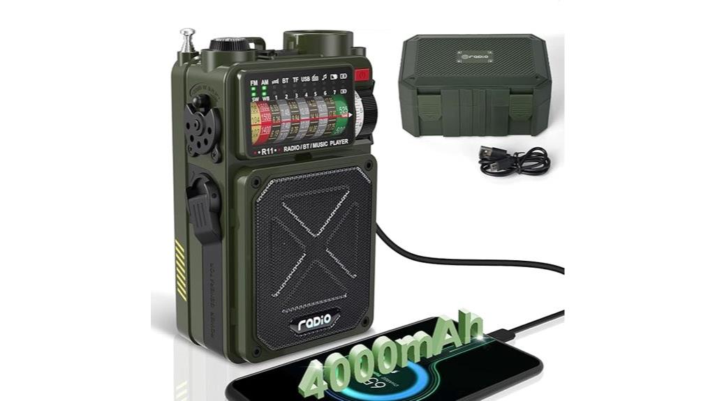 solar powered emergency radio