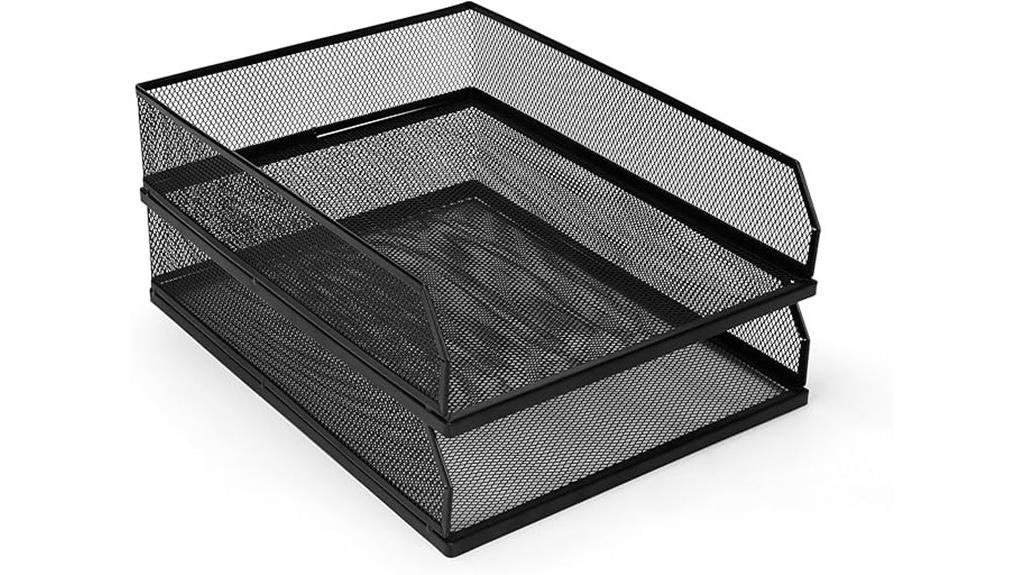 stackable metal office organizer