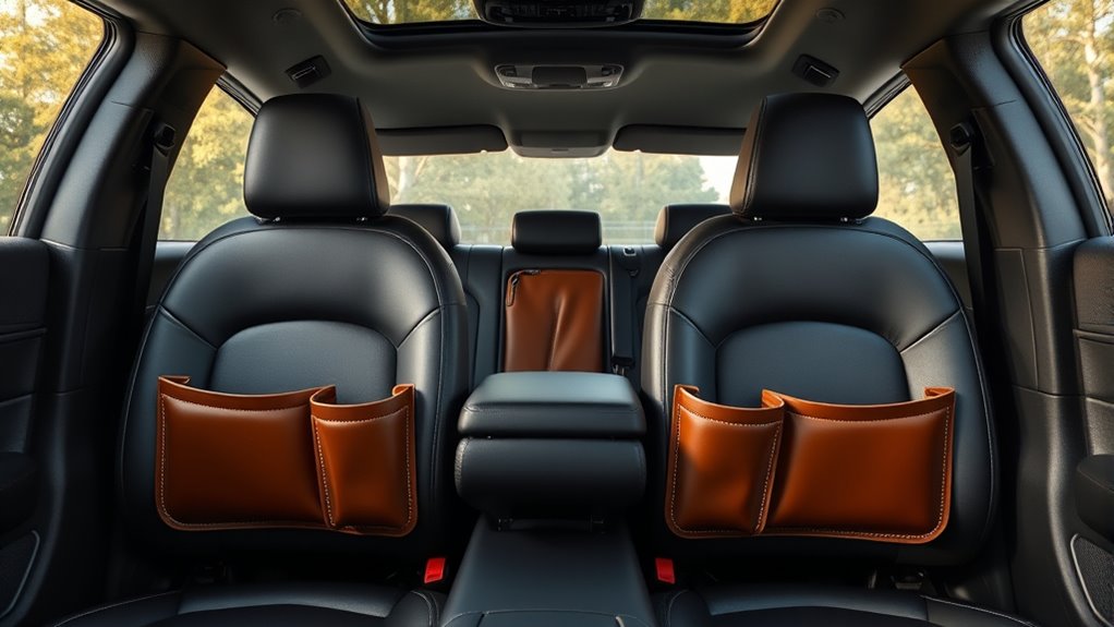 top leather car organizer