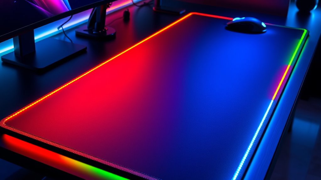 top rgb extended mouse pads