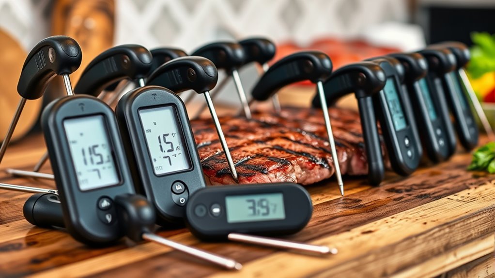 top waterproof digital meat thermometers