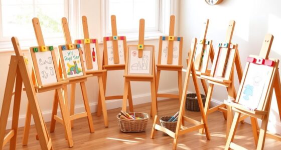 top wooden kid art easels