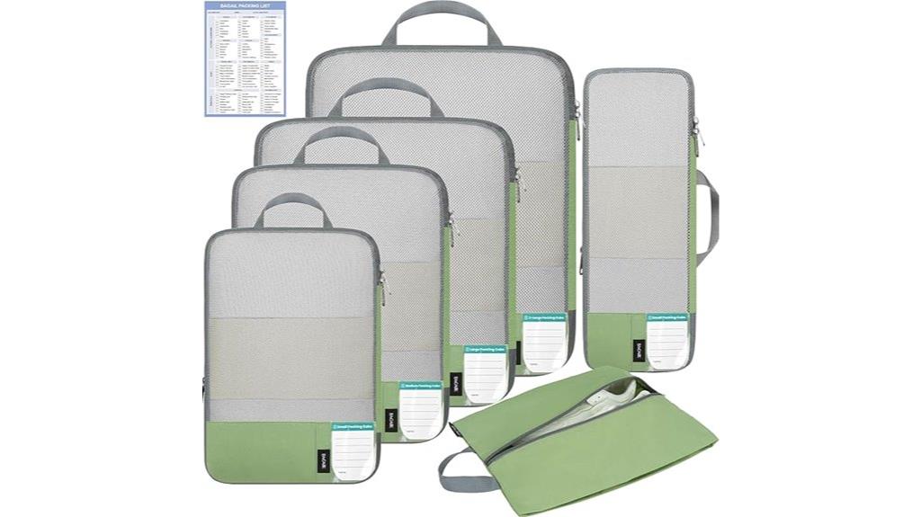travel compression packing cubes