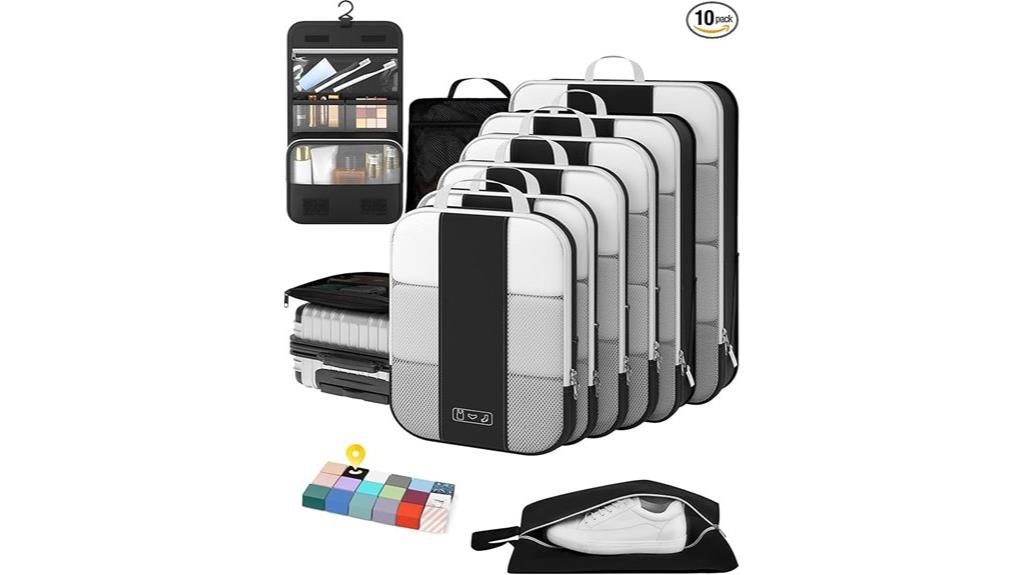 travel organizer cube set
