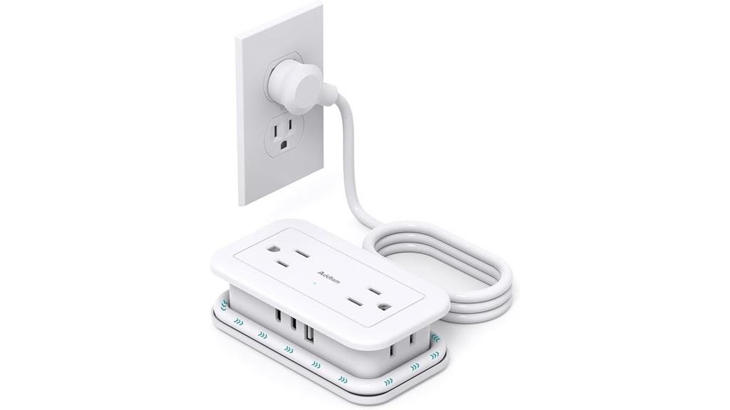 travel power strip with usb