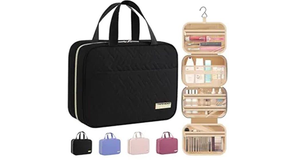 travel toiletry bag with hook