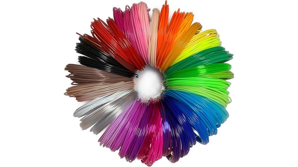 twenty color pla filament