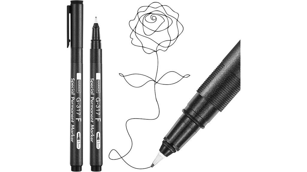 two pen waterproof marker set