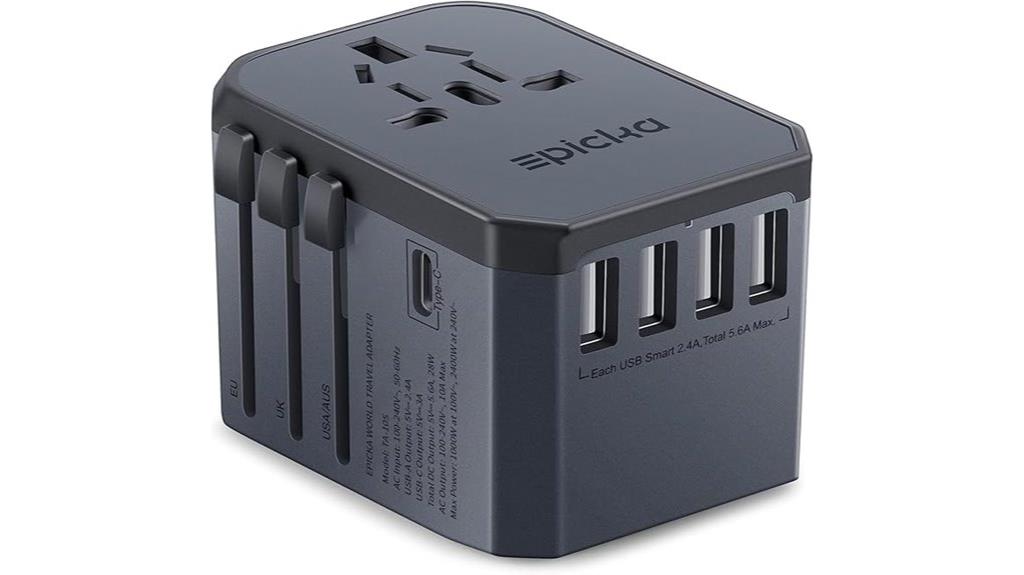 universal travel adapter with usb