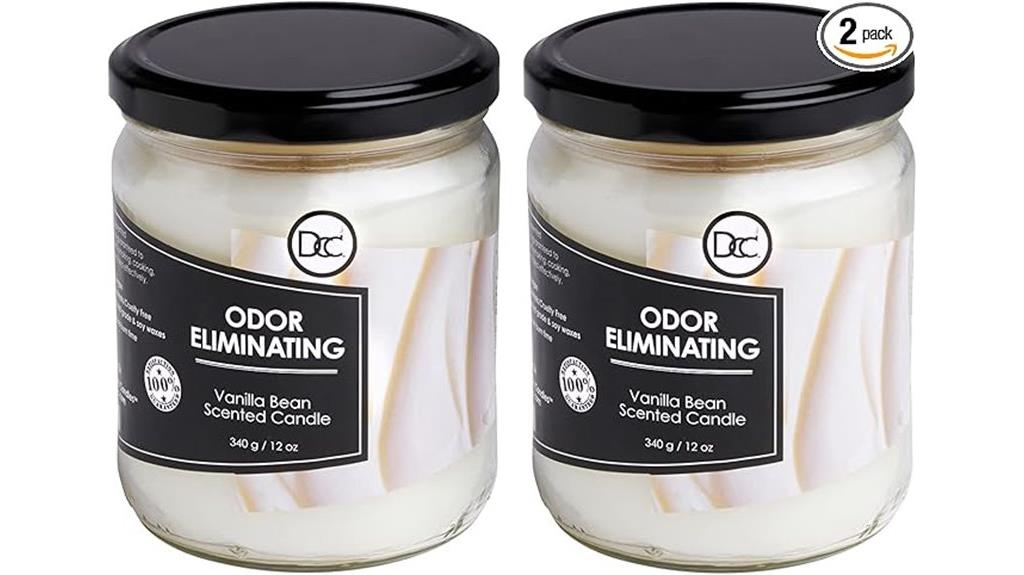 vanilla scented candle pack