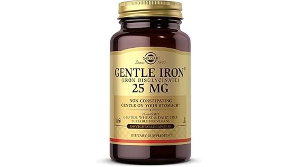 vegetable iron capsules pack