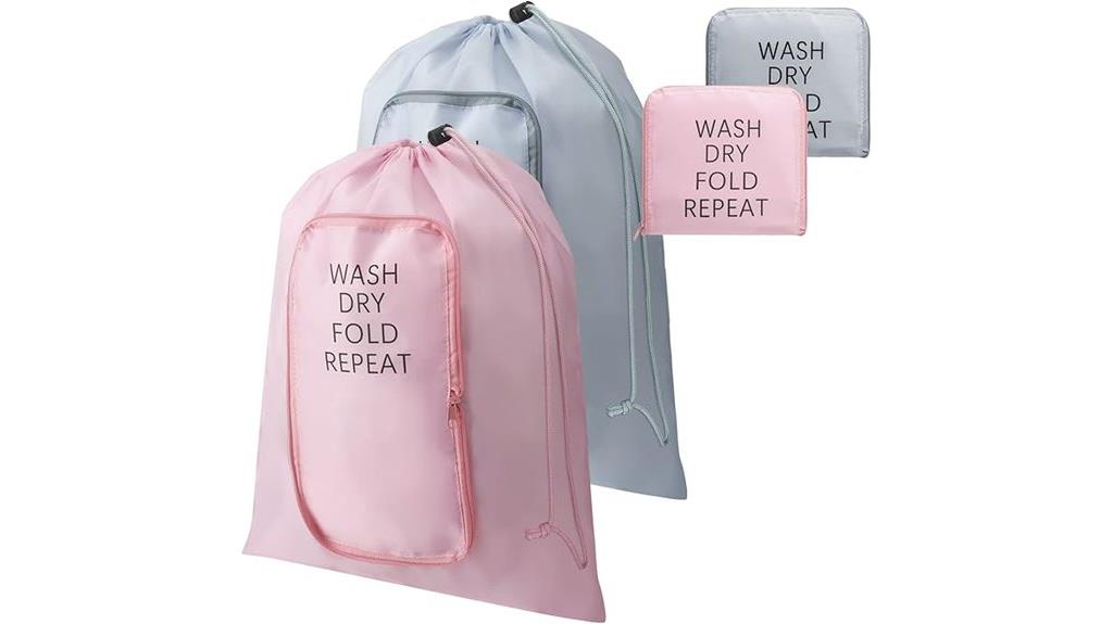 washable laundry bag set