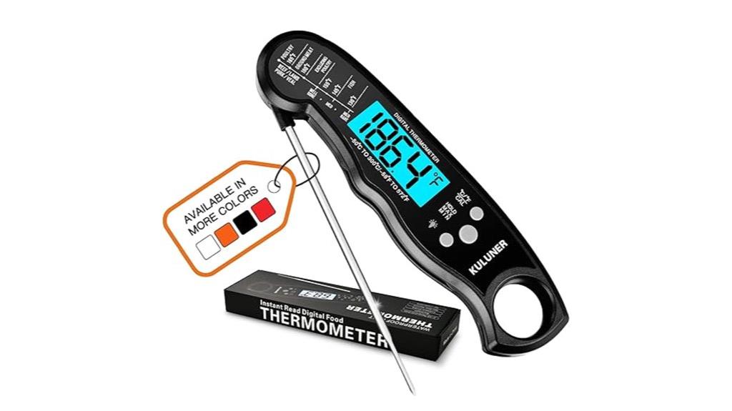 waterproof folding meat thermometer