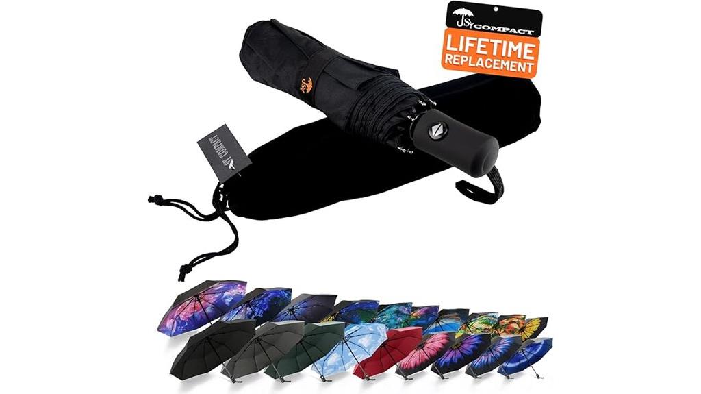 windproof automatic travel umbrella