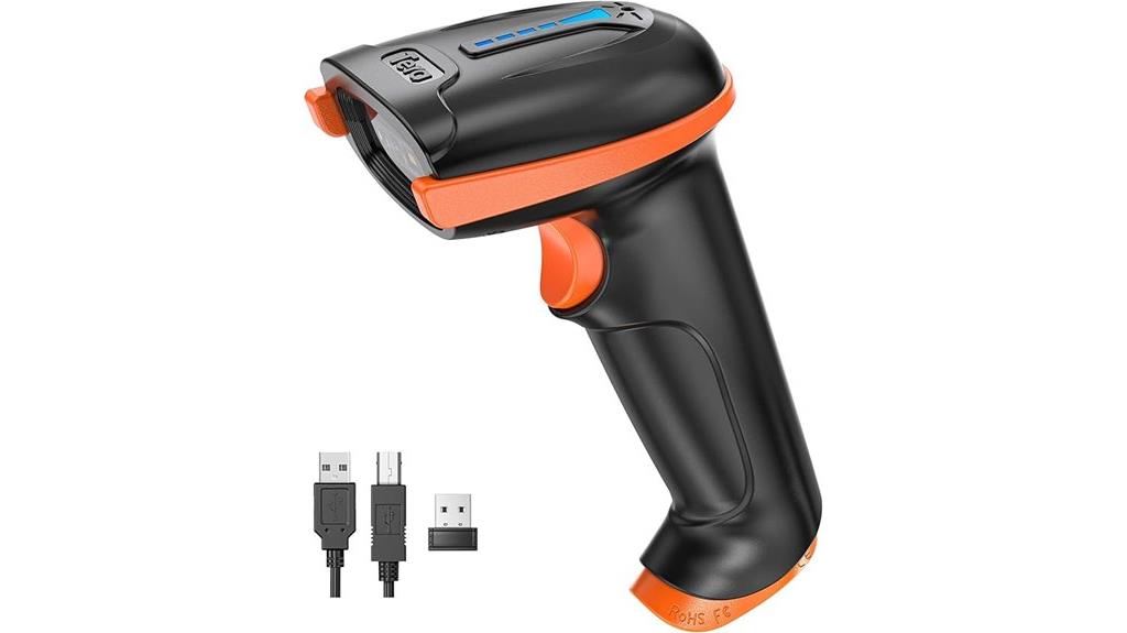 wireless barcode scanner with battery