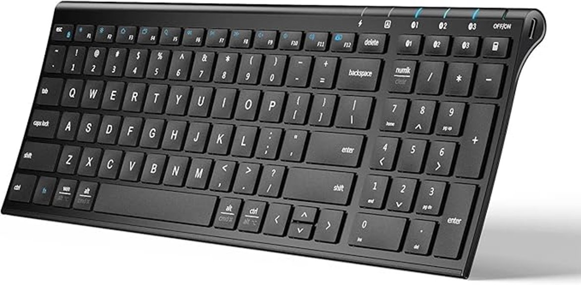 wireless bluetooth multi device keyboard