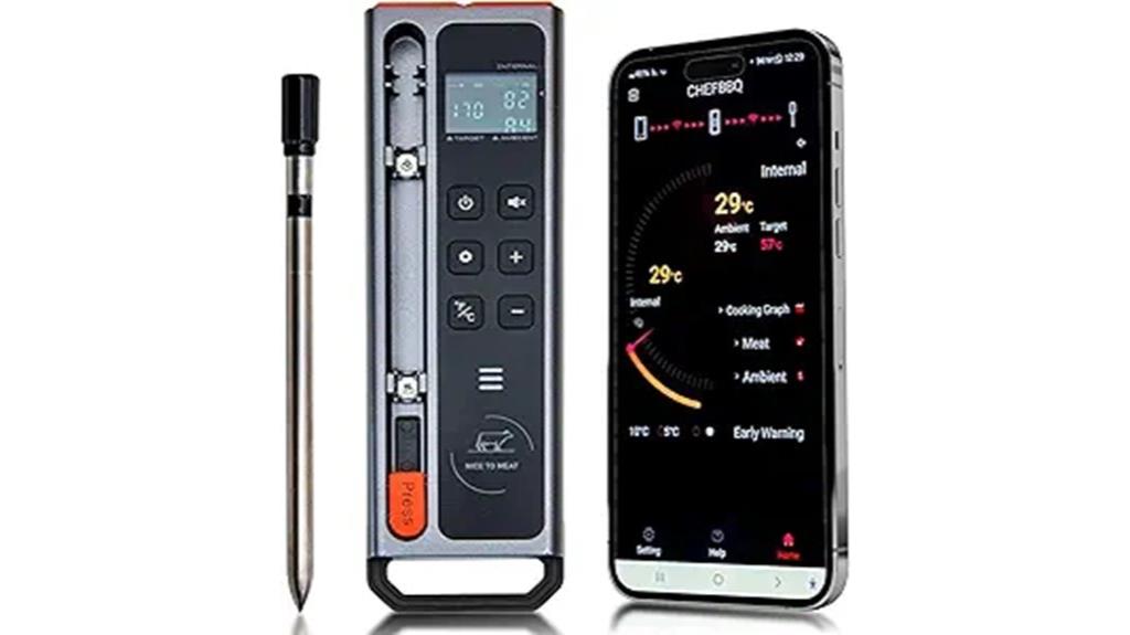 wireless digital meat thermometer