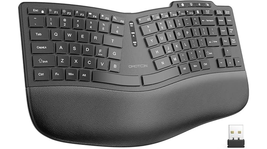 wireless split keyboard design
