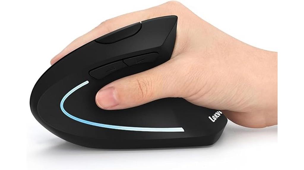 wireless vertical mouse adjustments