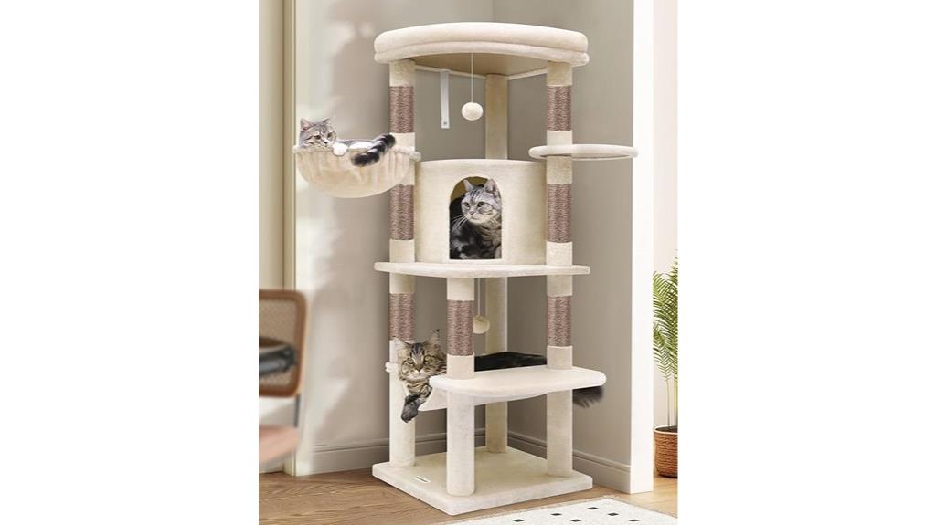 51 inch modern cat tower