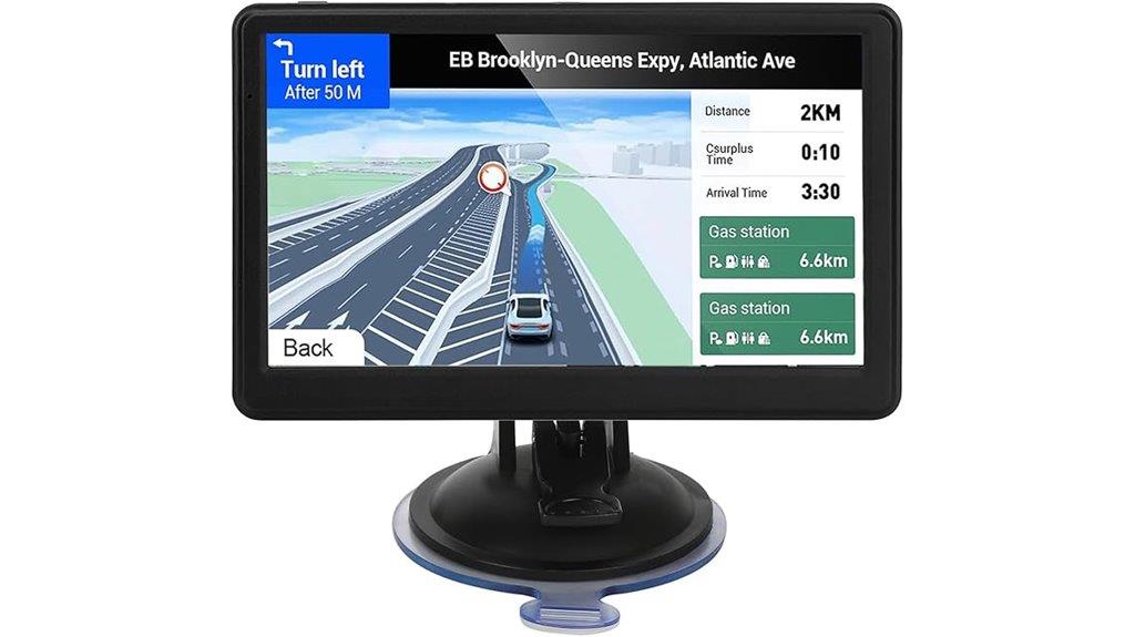 7 inch touchscreen gps