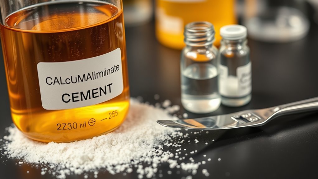 aluminate cement chemical admixtures