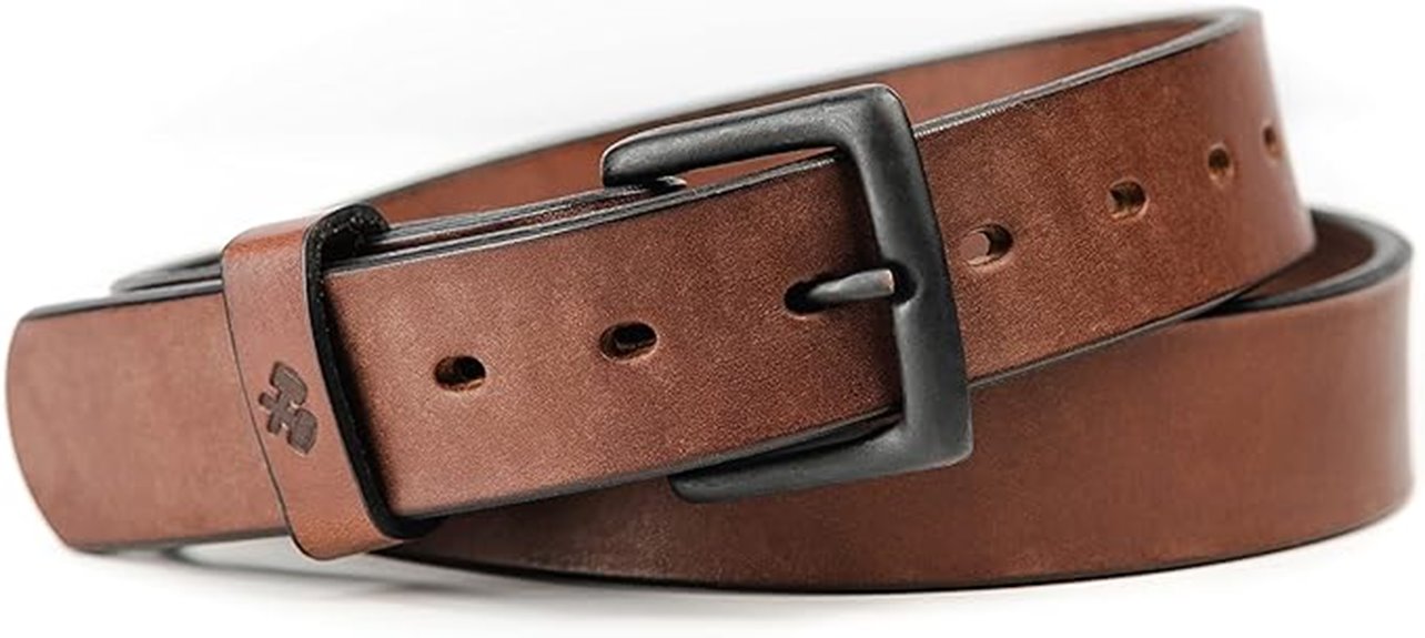 american handcrafted leather belt