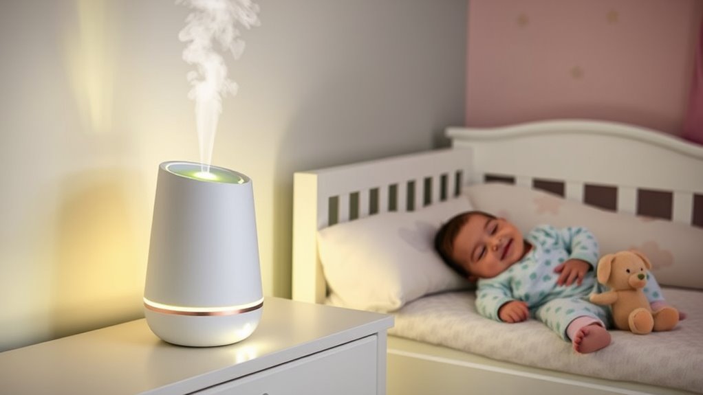 baby room humidifier lights
