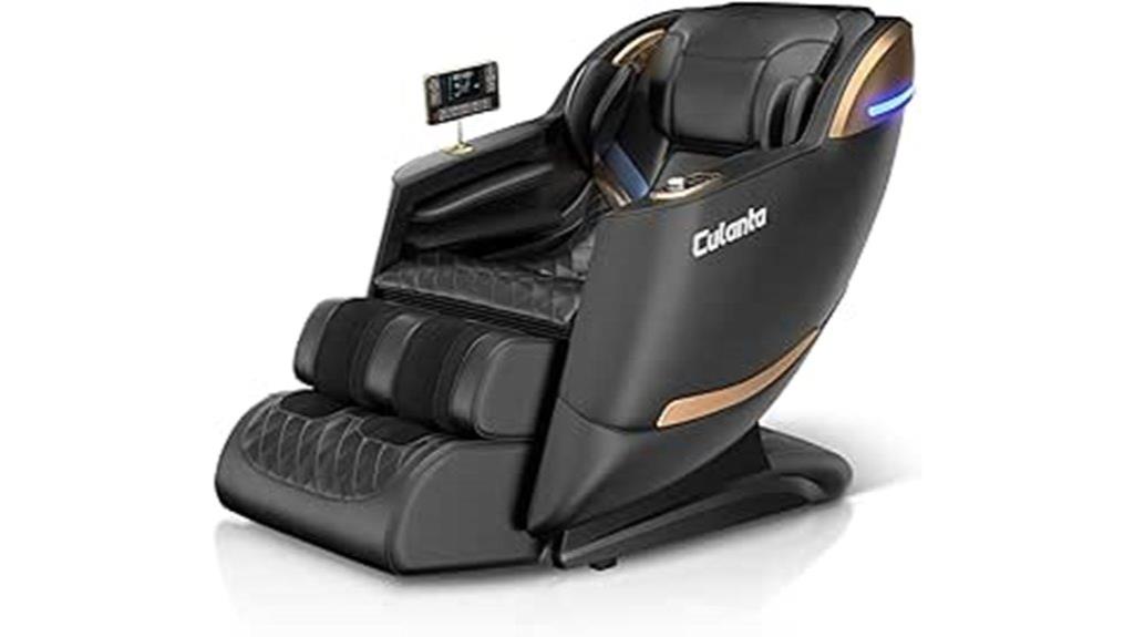 black full body massage chair