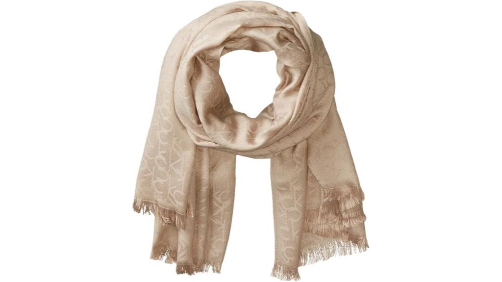 calvin klein logo scarf