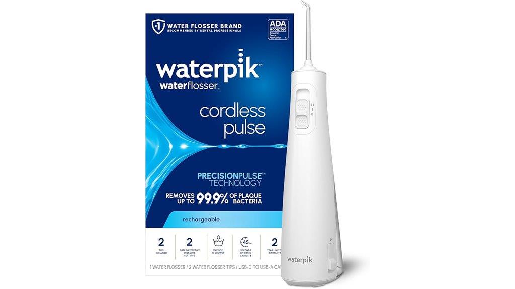 cordless portable water flosser