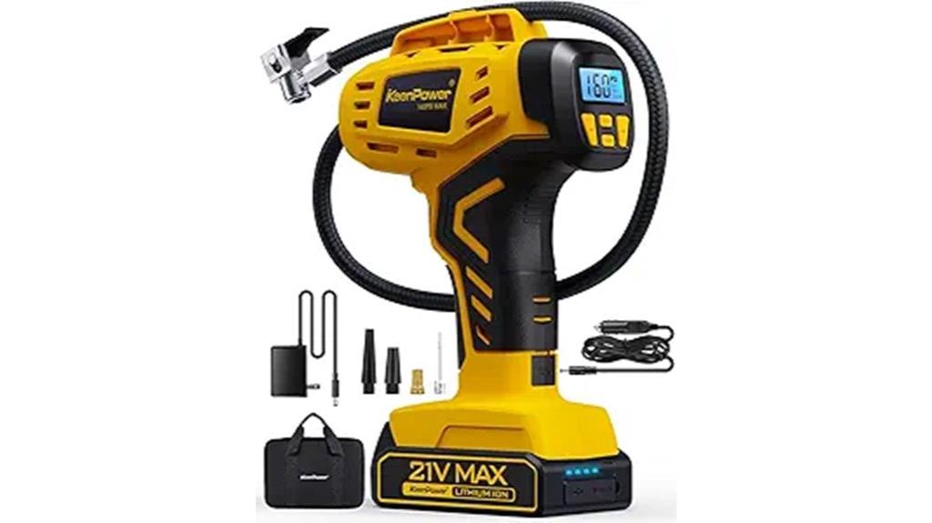 fast portable tire inflator