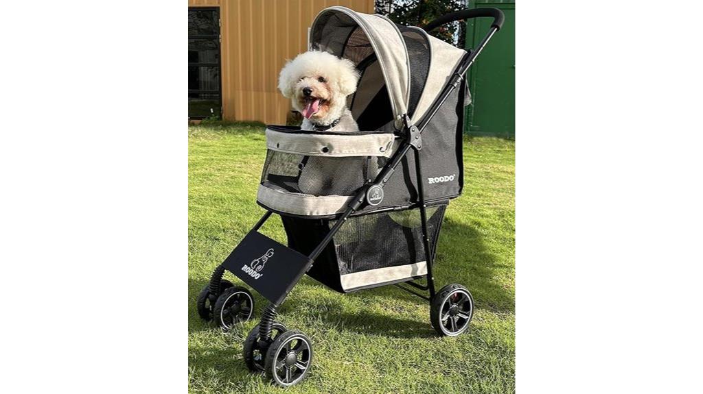 four wheel pet stroller