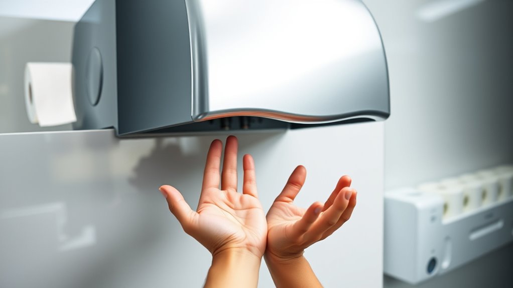 hand dryers spread airborne bacteria