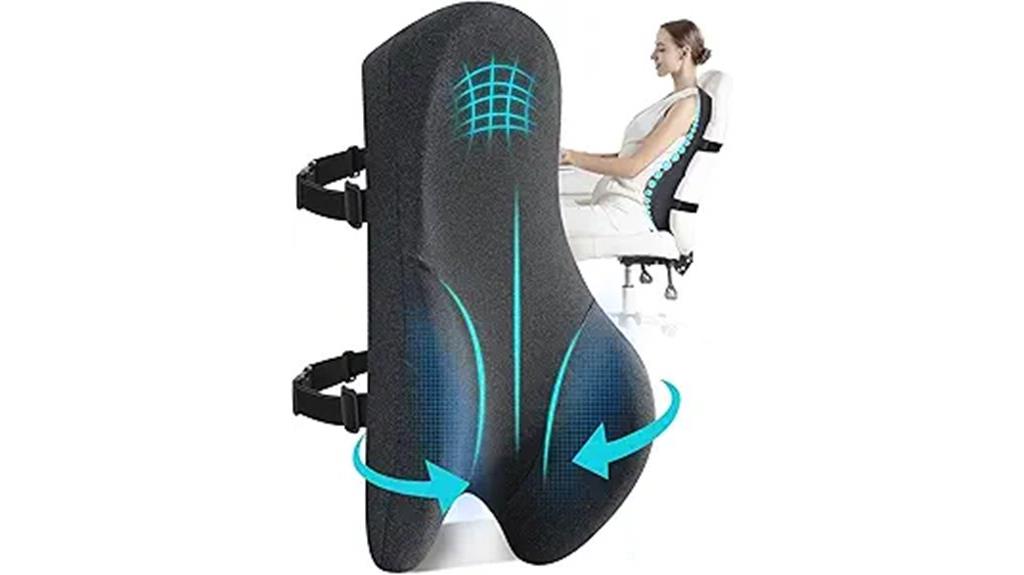 high back office pillow