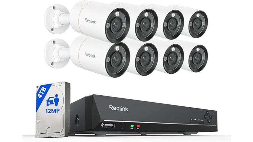 high resolution 12mp security system