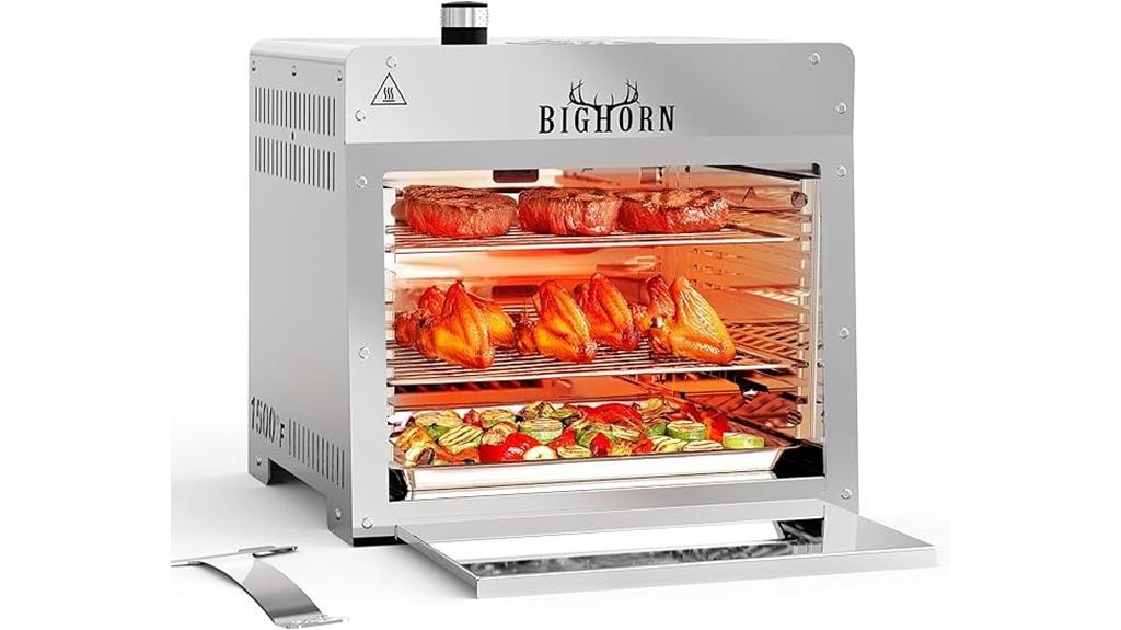 high temperature infrared grill