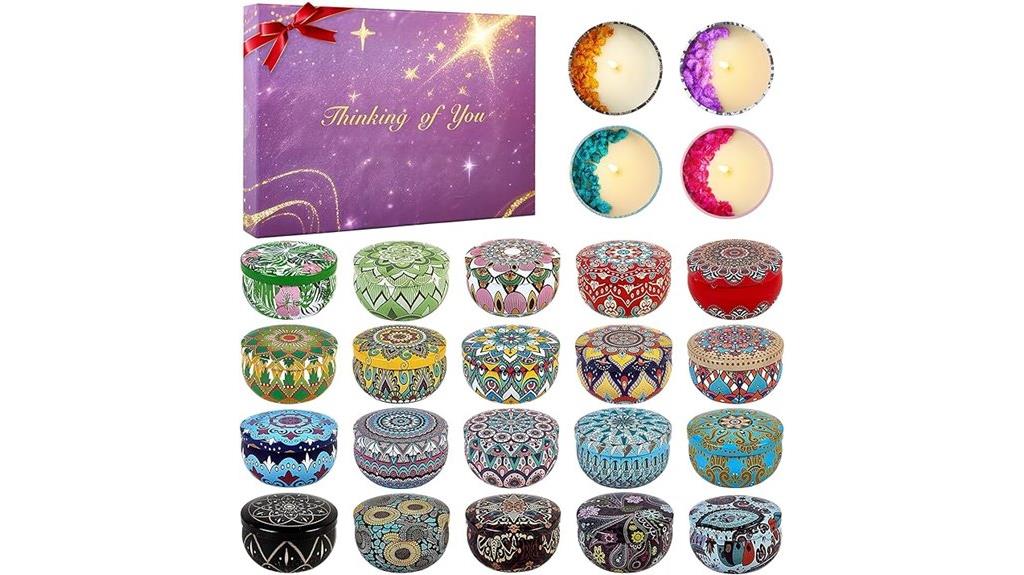 holiday countdown with candles