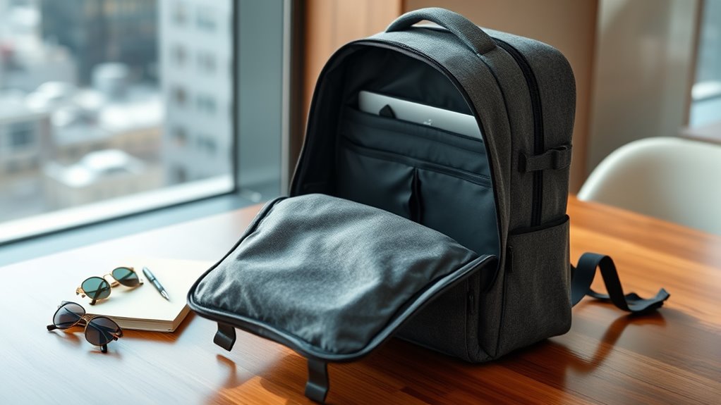 laptop compartment organization considerations