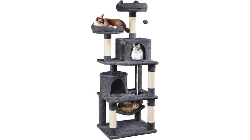large cat tree with hammock