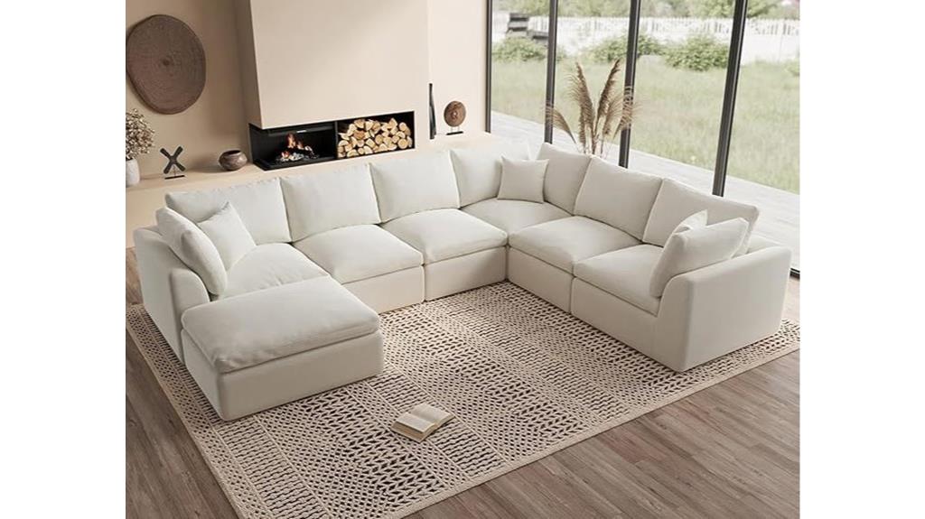 large convertible cloud couch