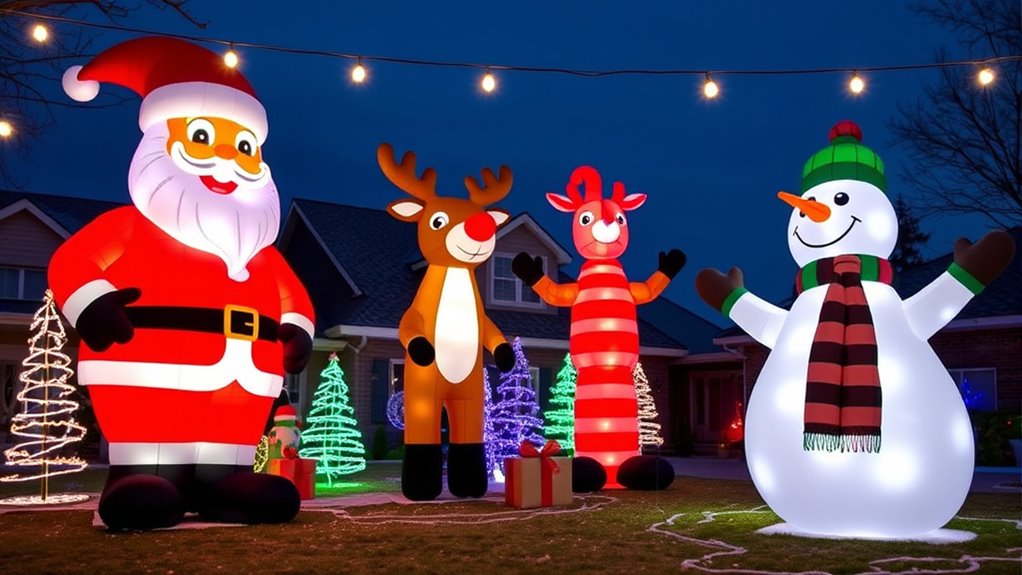 large holiday inflatable decorations