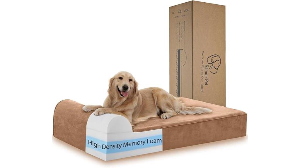 large khaki orthopedic bed